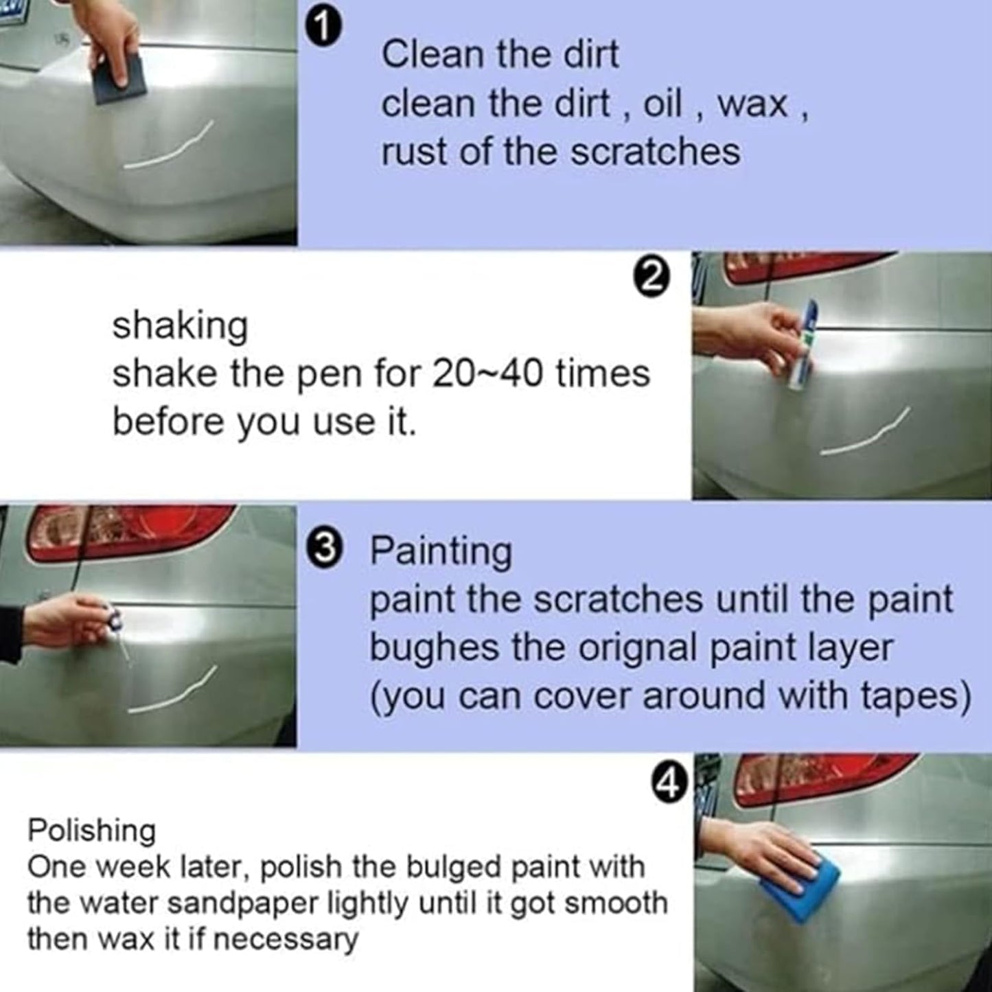 Car Paint Scratch Remover Pen (Buy 1 Get 1 Free)